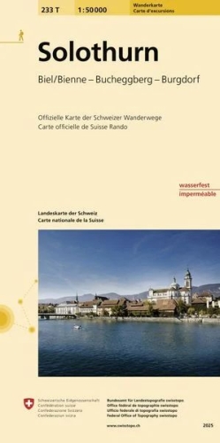 Wanderkarte 1:50'000 Blatt 233T Solothurn