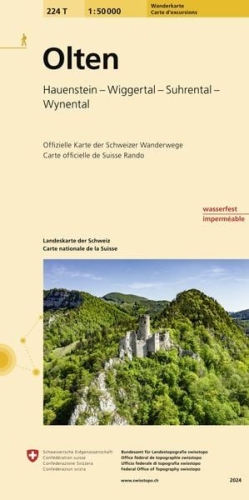 Wanderkarte 1:50'000 Blatt 224T Olten