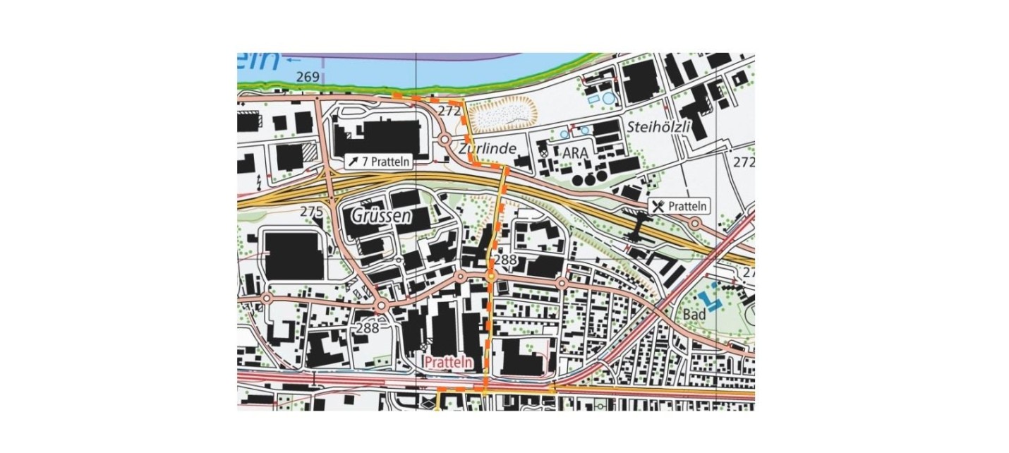 Verbindung Pratteln - Rheinuferweg