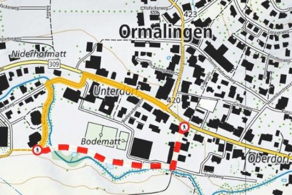 Sperrung Ormalingen