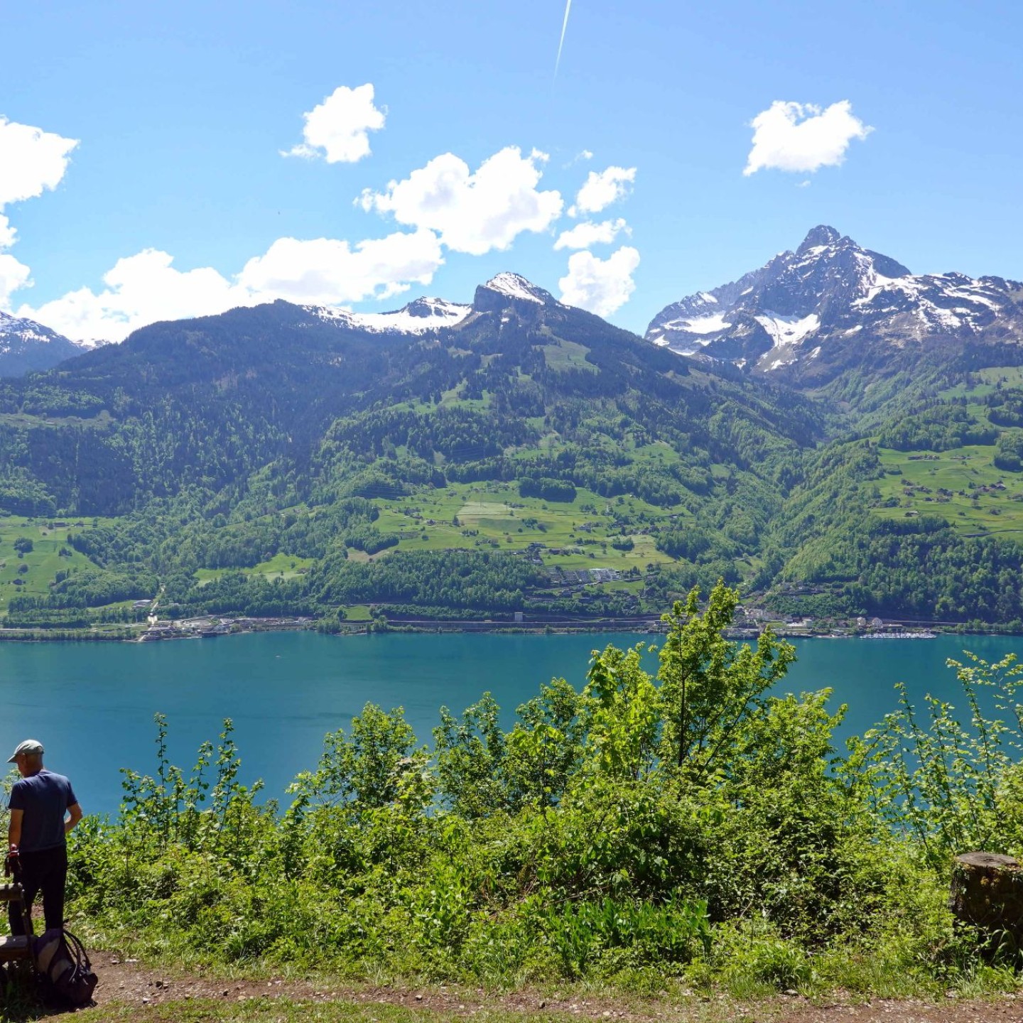 06_Herrliches Panorama auf die Glarner Alpen und den Walensee