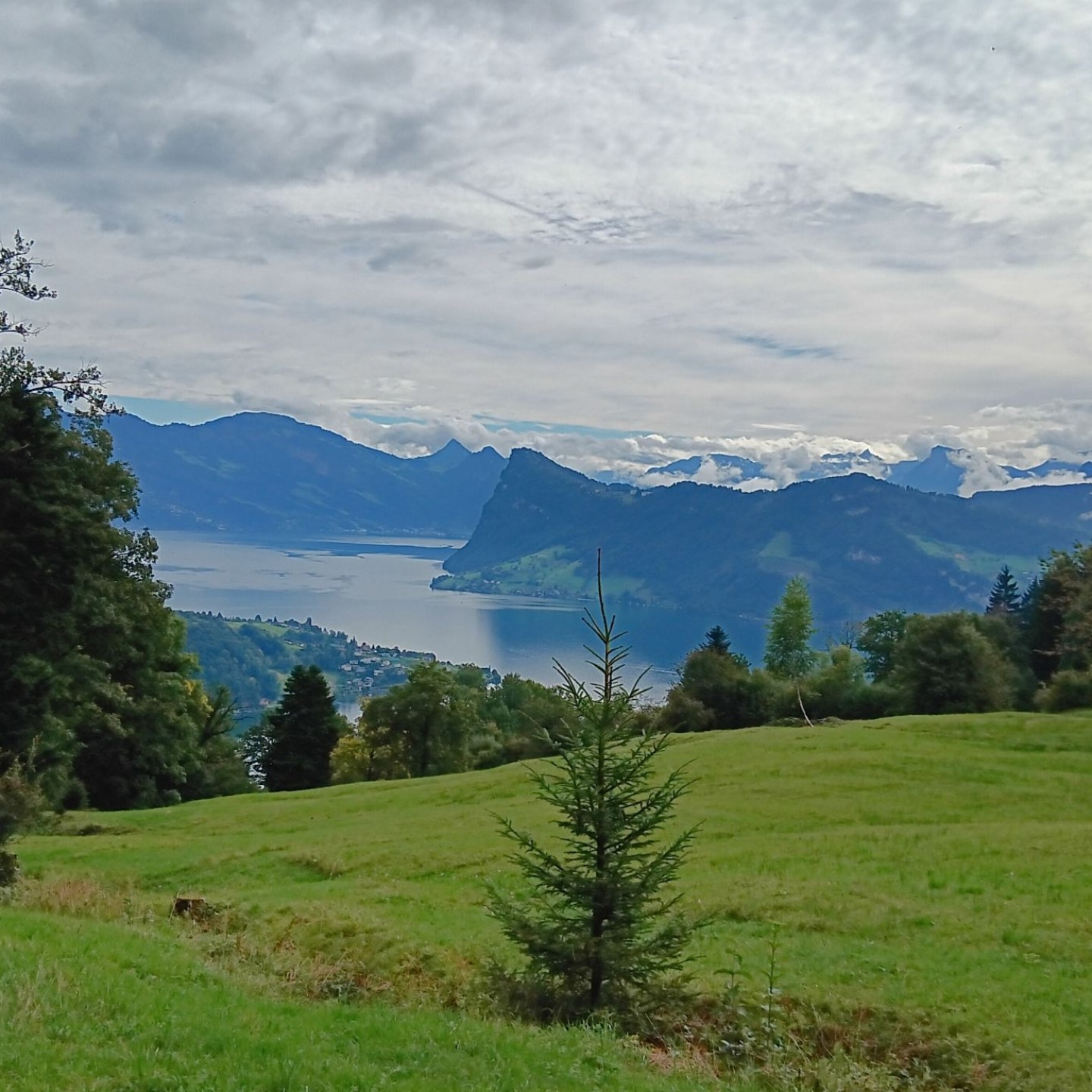 2-Dann wurden wir mit herrlichem Blick auf den Aplpnachersee belohnt
