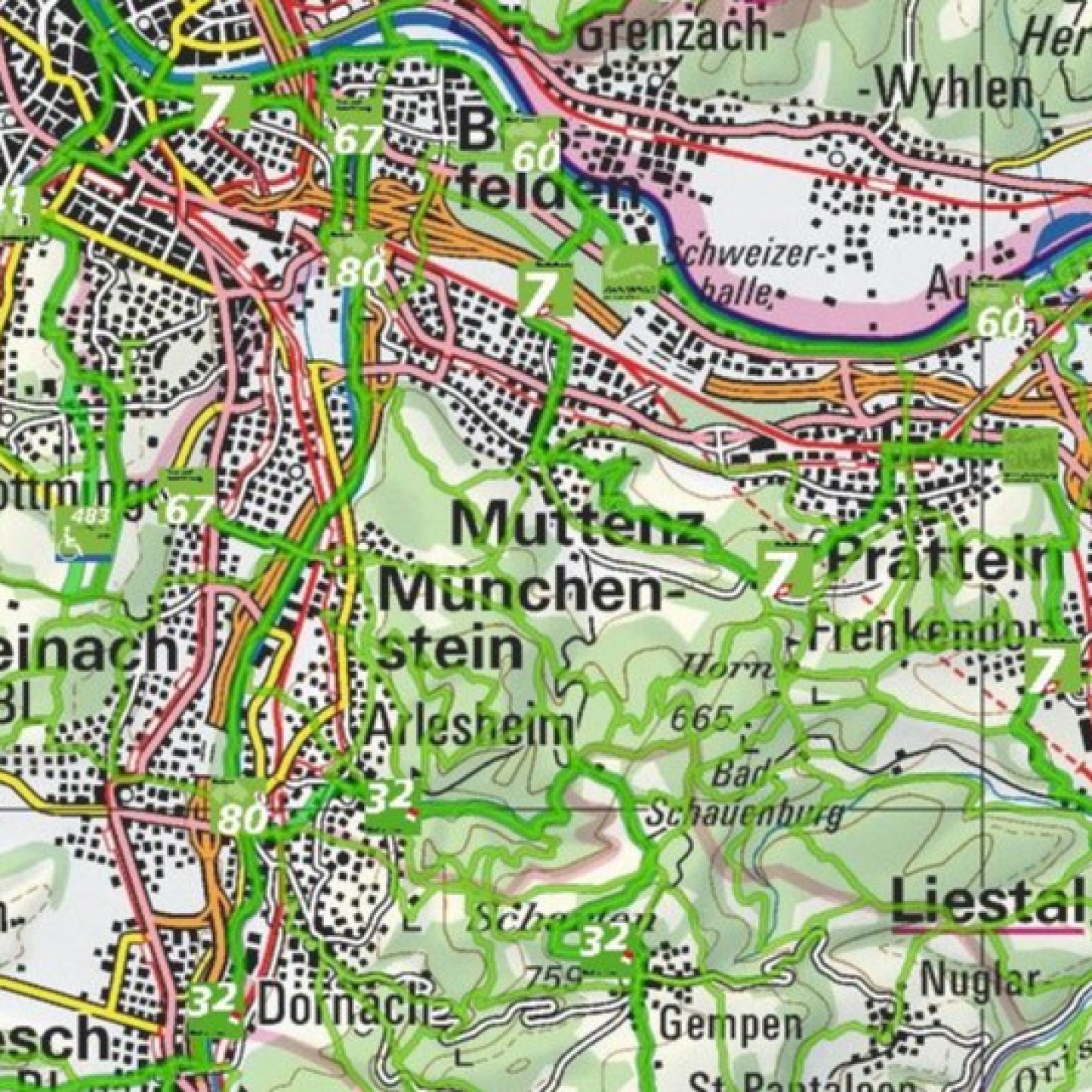Wanderwegnetz Region