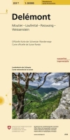 Wanderkarte 1:50'000 Blatt 223T Delémont